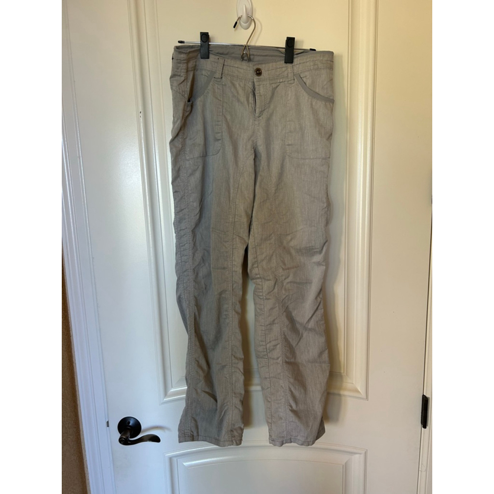 Women's KÜHL Light Grey Tan Trousers Size 10